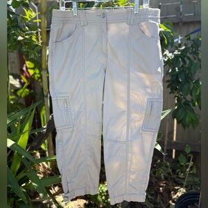 Chico’s Women’s 6 Pocket Cargo Crop Pants